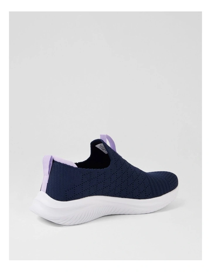 Bethie Navy Purple Knit Sneakers image 3