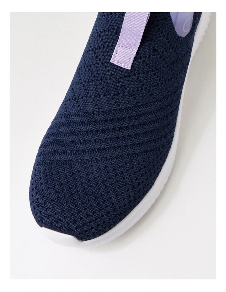 Bethie Navy Purple Knit Sneakers image 4