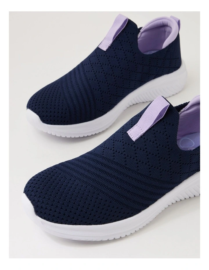 Bethie Navy Purple Knit Sneakers image 5