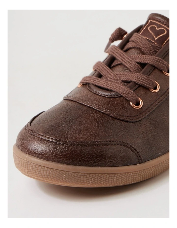 Mynka Lace Ups Choc Sneakers image 5