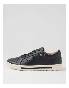 Evening Navy Leather Sneakers