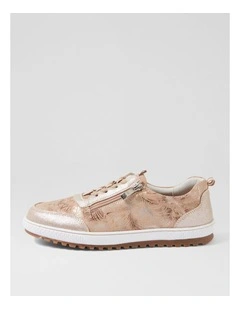 Glampie Nude Multi Microsuede Sneakers