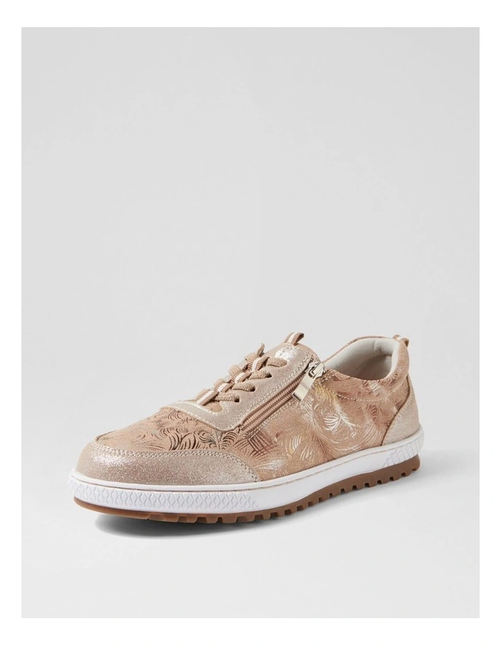Glampie Nude Multi Microsuede Sneakers image 2