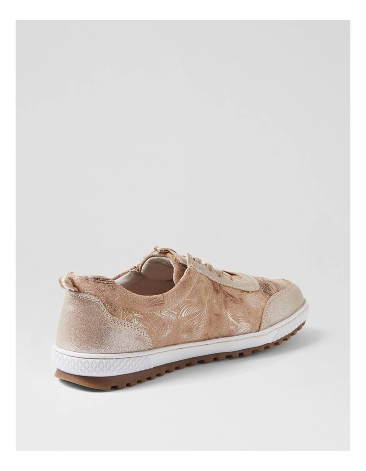Glampie Nude Multi Microsuede Sneakers image 3