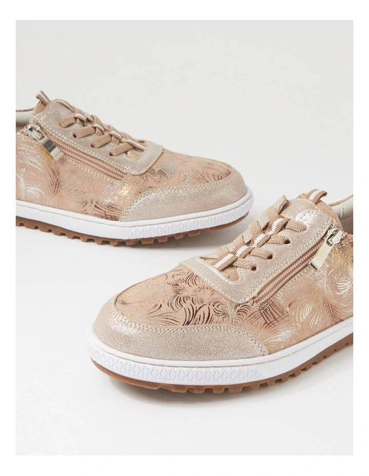 Glampie Nude Multi Microsuede Sneakers image 5