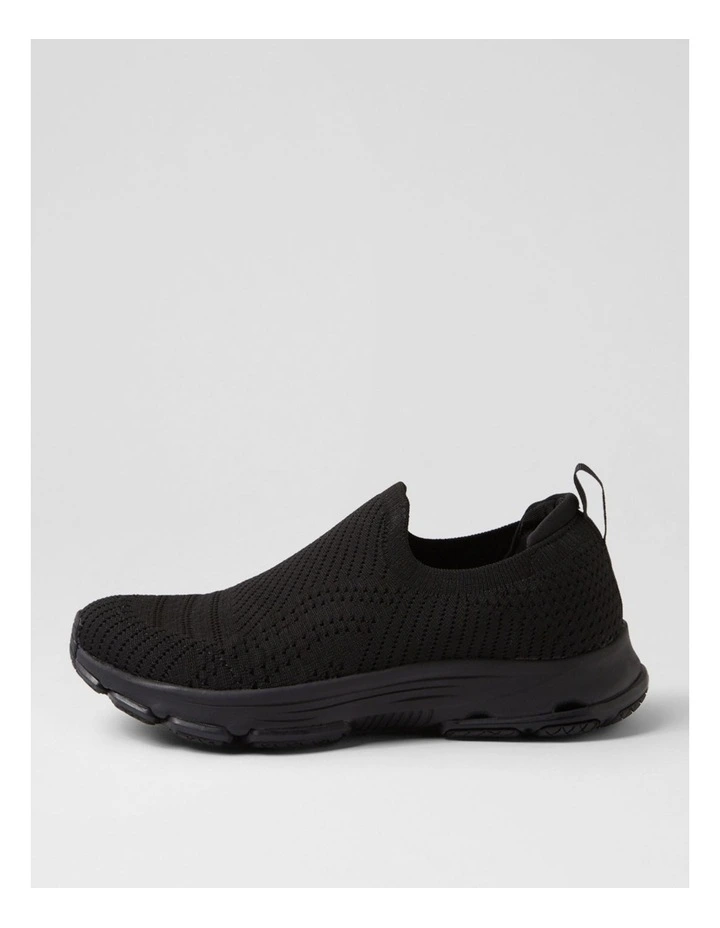 Walking Black Knit Sneakers image 1