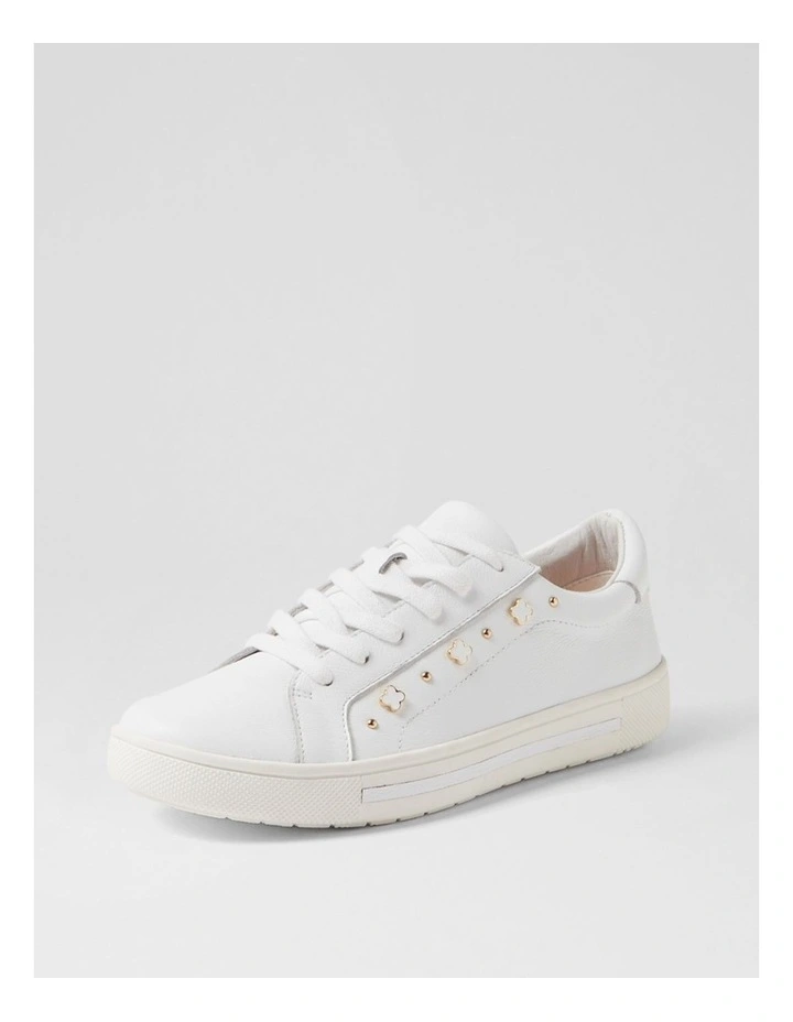Evening White Leather Sneakers image 2