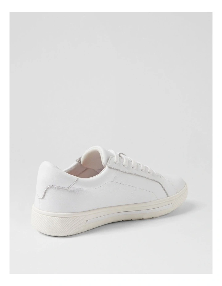 Evening White Leather Sneakers image 3