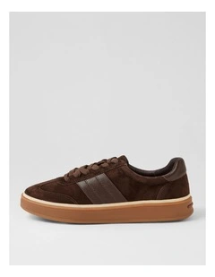Prayda Choc Leather Sneakers