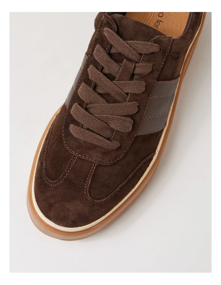 Prayda Choc Leather Sneakers image 4