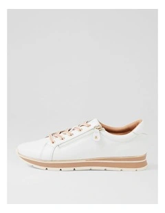 Nanettes White Leather Sneakers