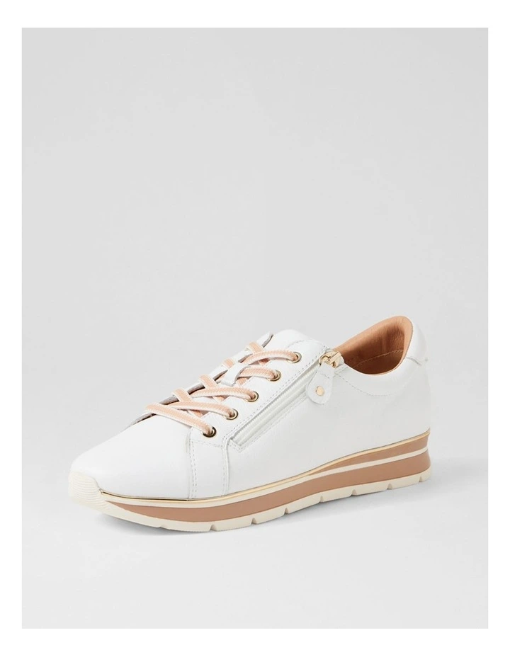 Nanettes White Leather Sneakers image 2