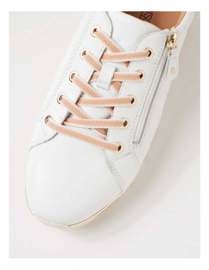 Nanettes White Leather Sneakers image 4