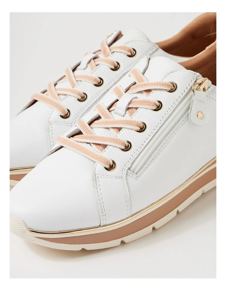 Nanettes White Leather Sneakers image 5