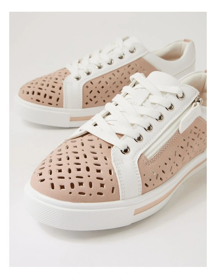 Kolta White Nude Sneakers image 5