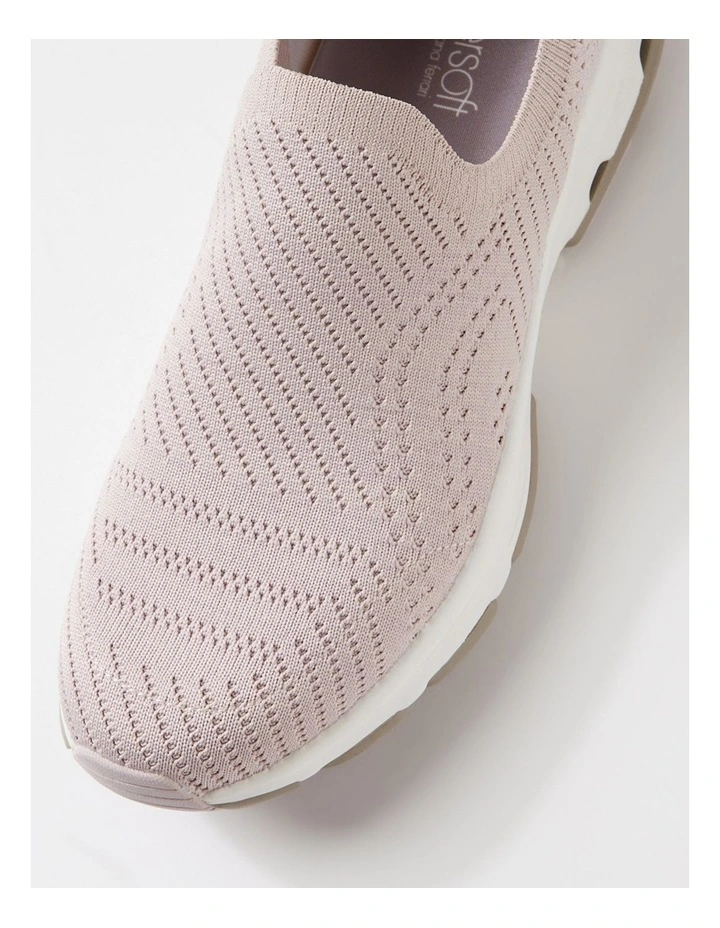 Walking Light Mauve Knit Sneakers image 4