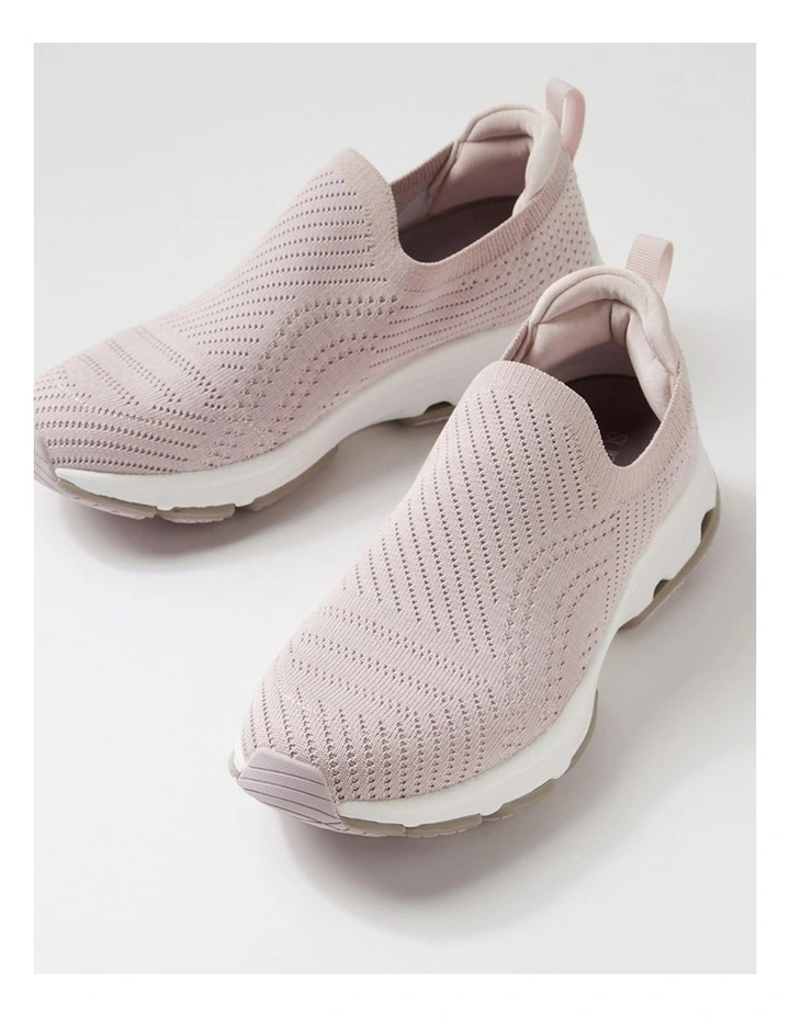 Walking Light Mauve Knit Sneakers image 5