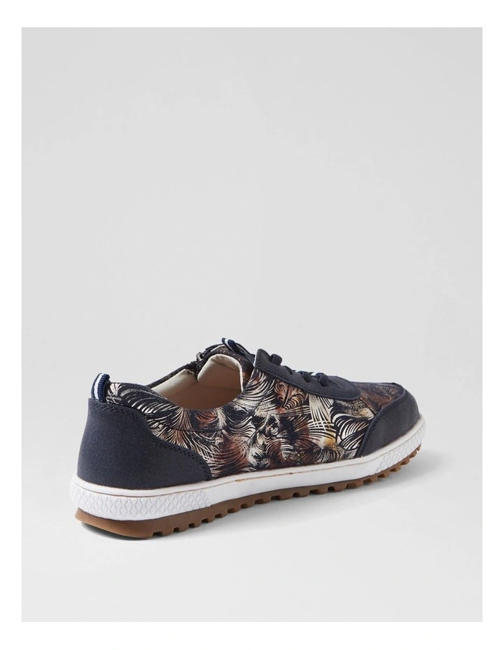 Glampie Navy Multi Microsuede Sneakers image 3