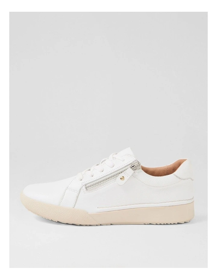 Yannas Off White Leather Sneakers image 1
