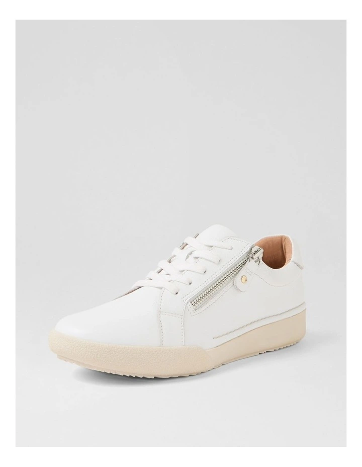 Yannas Off White Leather Sneakers image 2