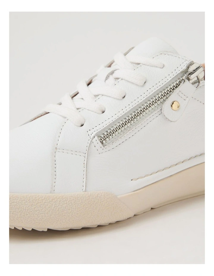 Yannas Off White Leather Sneakers image 5