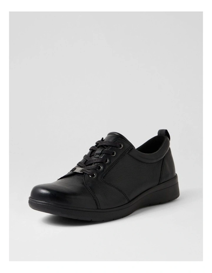 Alishie D Black Leather Sneakers image 2