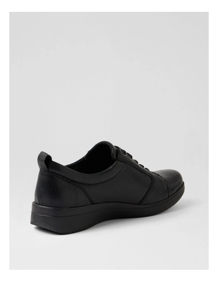 Alishie D Black Leather Sneakers image 3