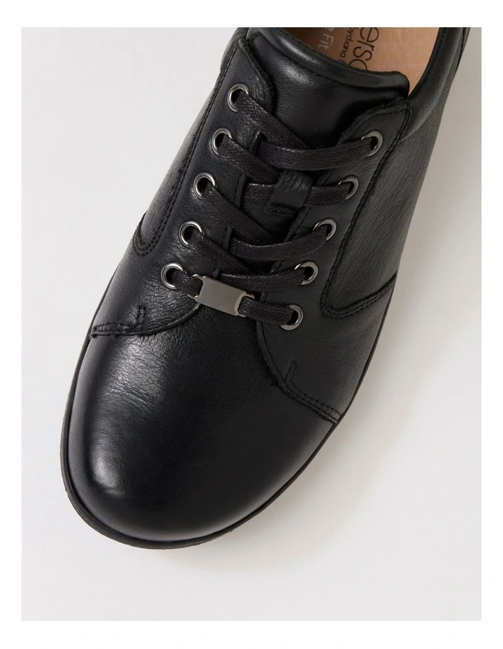 Alishie D Black Leather Sneakers image 4