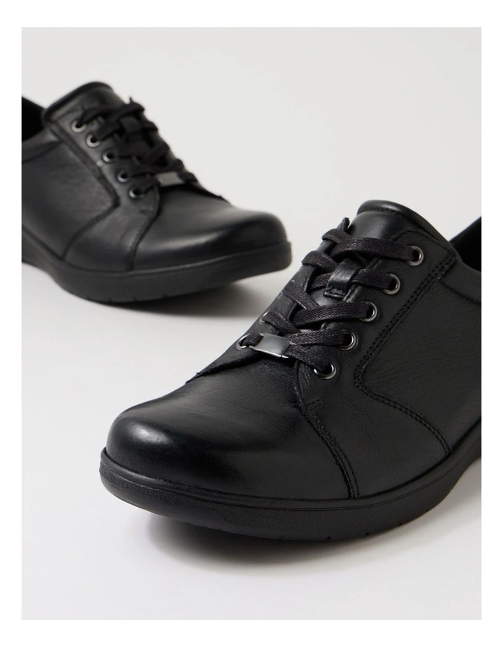Alishie D Black Leather Sneakers image 5