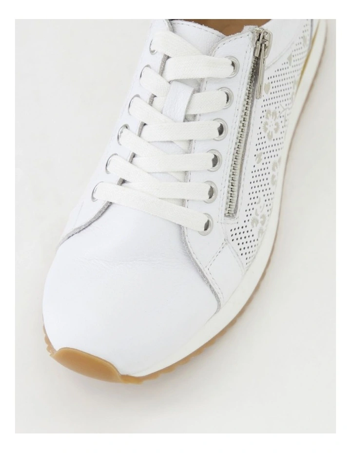Voxie White Leather Sneakers image 4