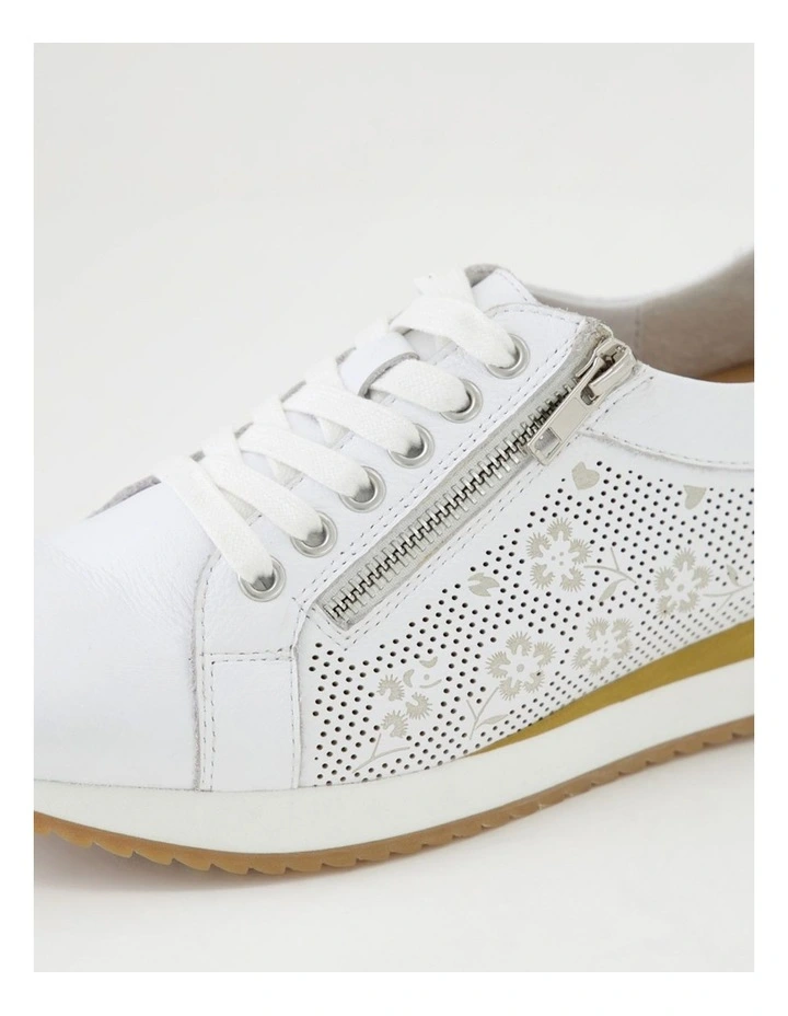 Voxie White Leather Sneakers image 5