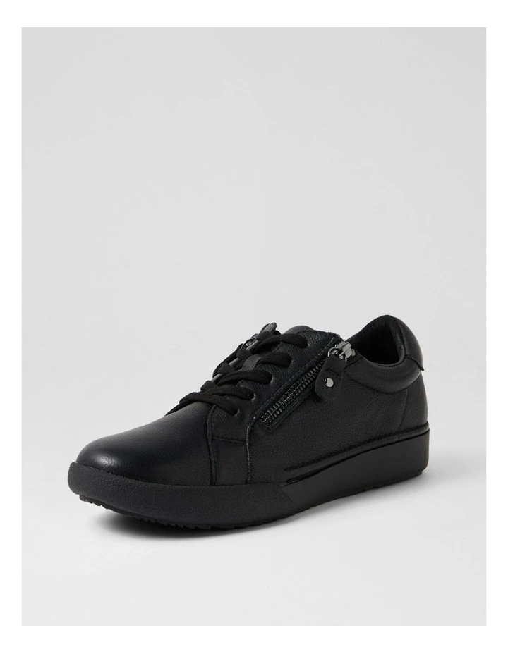 Yannas Black Leather Sneakers image 2