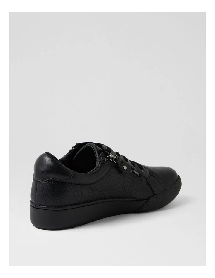 Yannas Black Leather Sneakers image 3