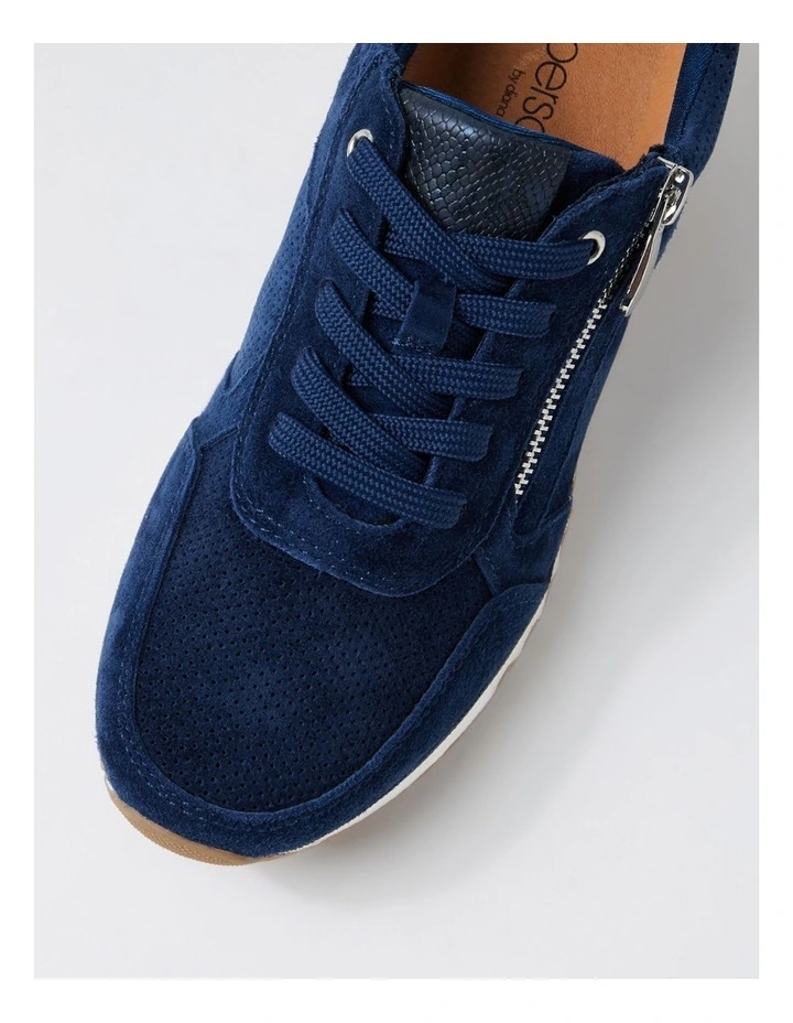 Deliah Navy Mix Sneakers image 4