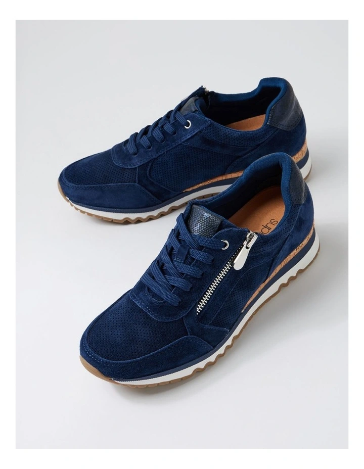 Deliah Navy Mix Sneakers image 5