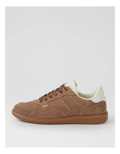 Shrunel Soft Choc Microsuede Sneakers