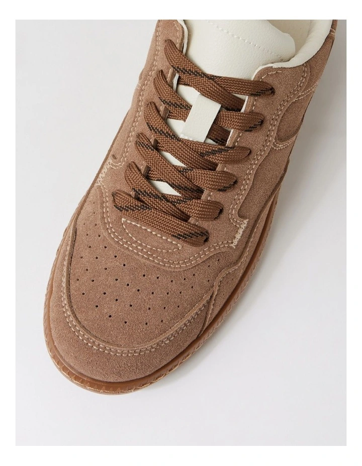 Shrunel Soft Choc Microsuede Sneakers image 4