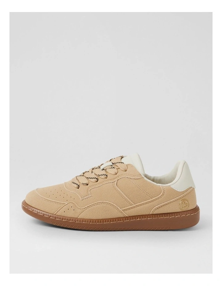Shrunel Latte Microsuede Sneakers image 1