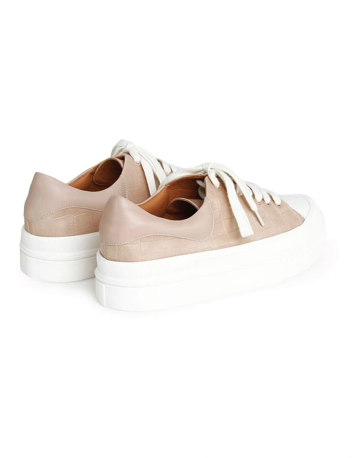 Just A Dream Croc Leather Sneaker in Blush image 2