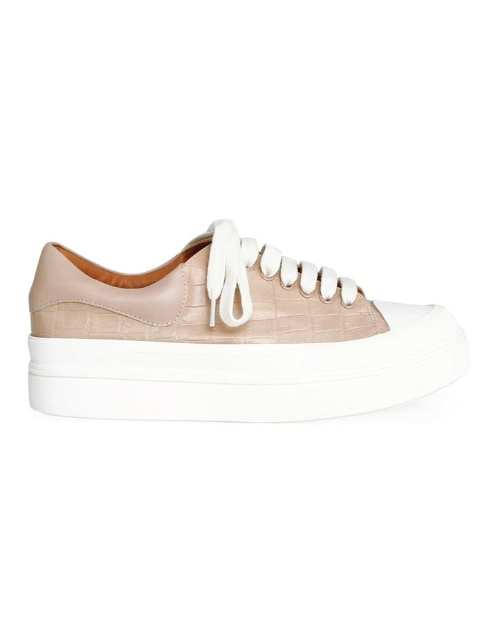 Just A Dream Croc Leather Sneaker in Blush image 5