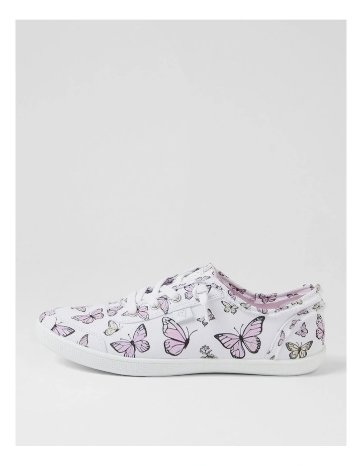 Mynka Butterfly Print Canvas Lace Ups image 1
