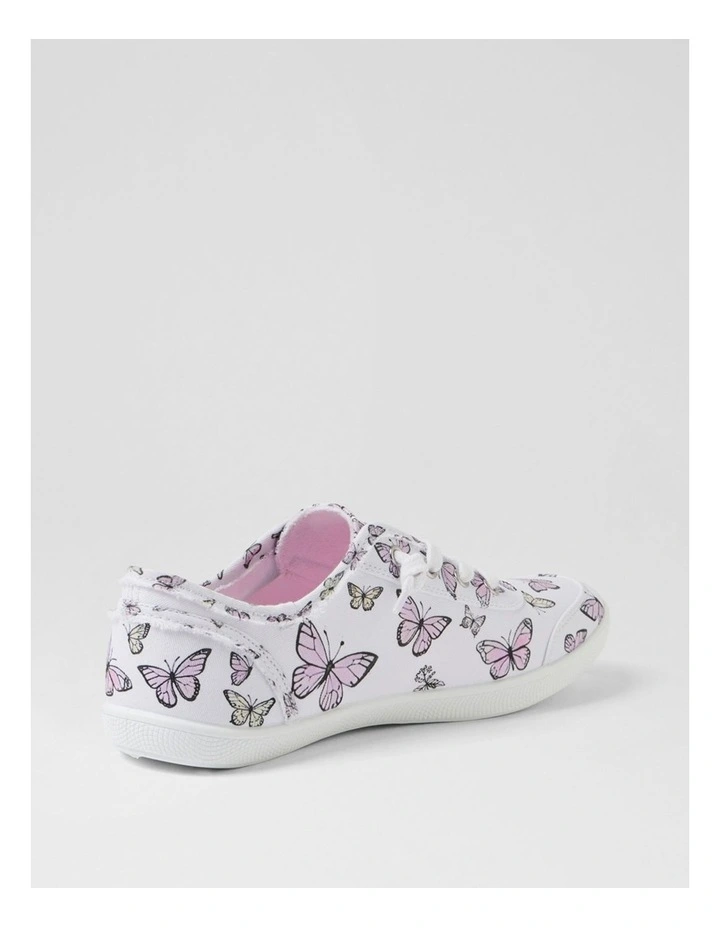 Mynka Butterfly Print Canvas Lace Ups image 3
