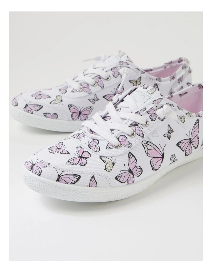 Mynka Butterfly Print Canvas Lace Ups image 5