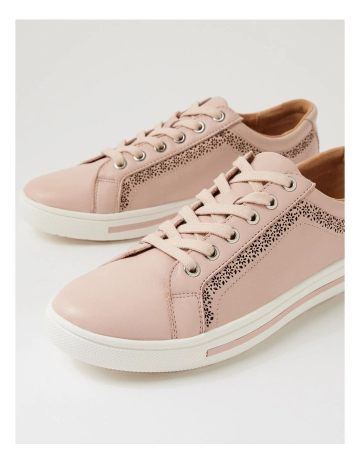 Elme Dusty Pink Leather Sneakers image 5