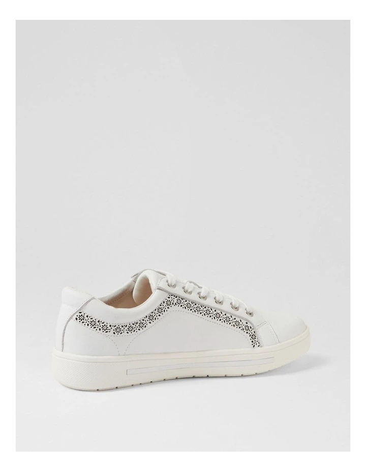 Elme White Leather Sneakers image 3