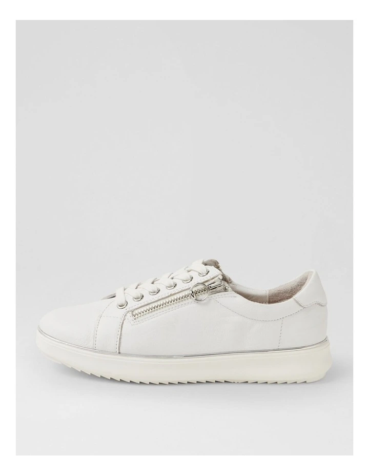 Lincon D White Silver Leather Sneakers image 1