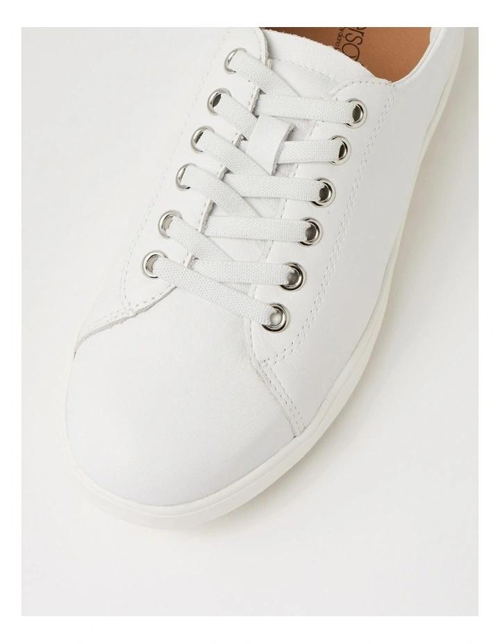 Leahi White Leather Sneakers image 4