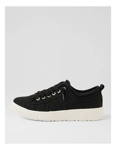 Isaiah Black Recycled Canvas Sneakers