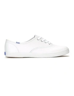 Champion Leather Sneaker in White