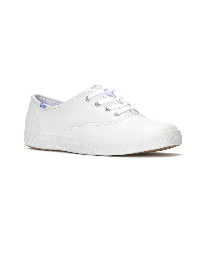 Champion Leather Sneaker in White image 2